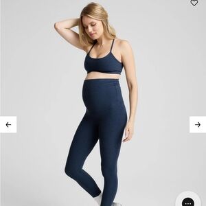 Beyond Yoga Spacedye Navy Maternity Leggings